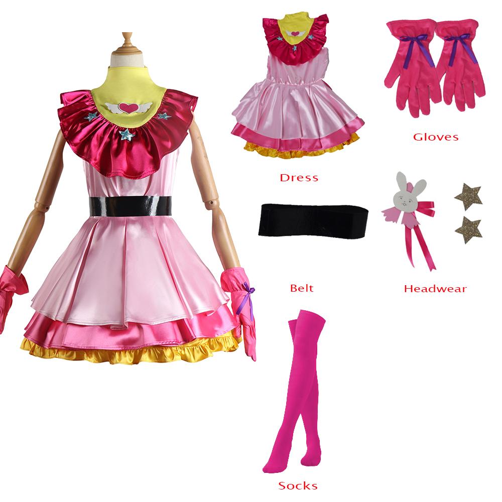 Japanese Anime Oshi No Ko Girls Hoshino Ai Cosplay Costume Carnival Vintage Pink Lolita Dress Rubii Akuamarin School Uniform Wig