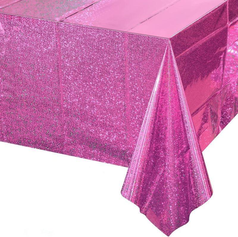 Wasserdichte Dekorative Tischdecke für Feiern: Neujahr, Geburtstag, Valentinstag, Disco, Hochzeit, Picknick - Ölbeständig und Einweg