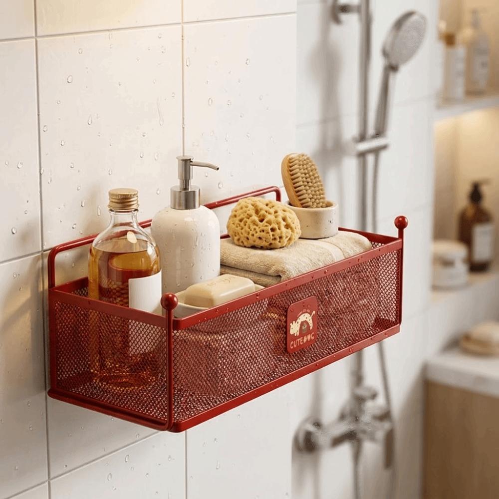 Moisture Resistance Faucet Storage Shelf Wall Mounted Kitchen Storage Rack Bathroom