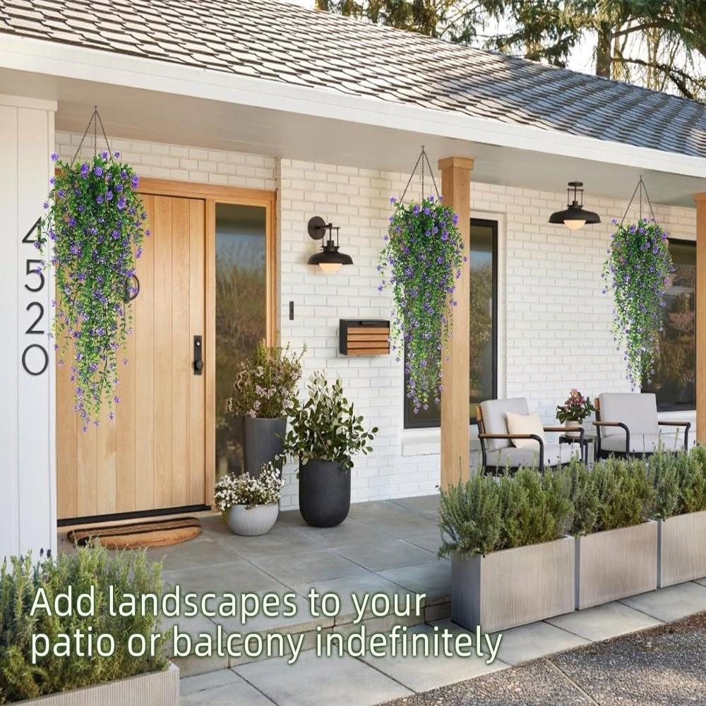 High Quality Colorful Artificial Flowers Leaf Decorations Realistic Faux Flower Vine Morning Glory Vines Wall Hanging Ornament