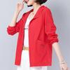 Cappotto Estivo da Donna Taglia Grande Giacca con Cappuccio Larga da Donna Giacca a Vento Top