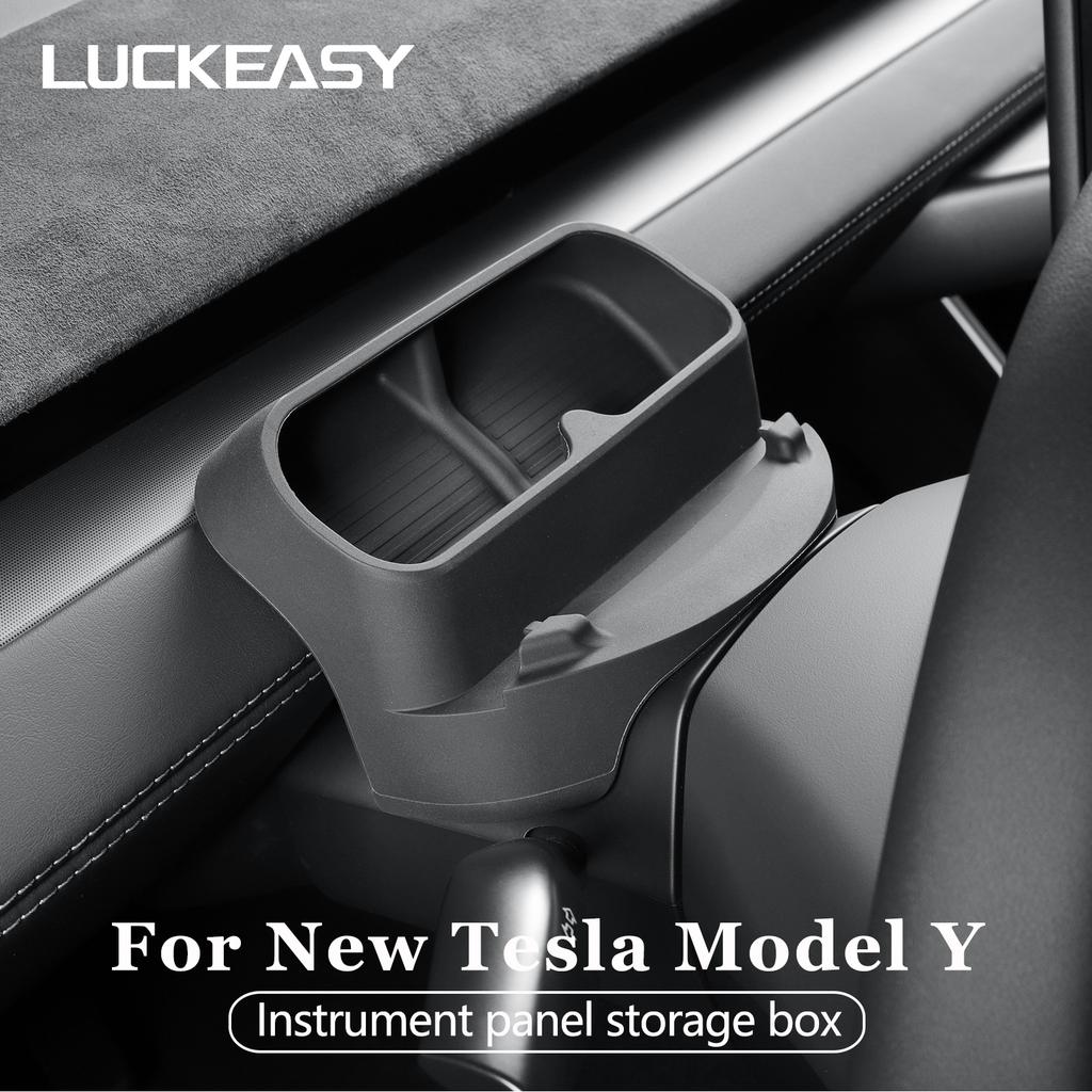 For Tesla Model Y Juniper/Launch 2025 Car Glasses Storage Box Car Mounted Sunglasses Organizer Storage Tray Interior Accessories