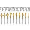 10Pcs Portable HSS Router Bits Rotary Tool Set DIY Wood Cutter Milling Professional 1/8" 3mm Shank Drill Bit for Dremel