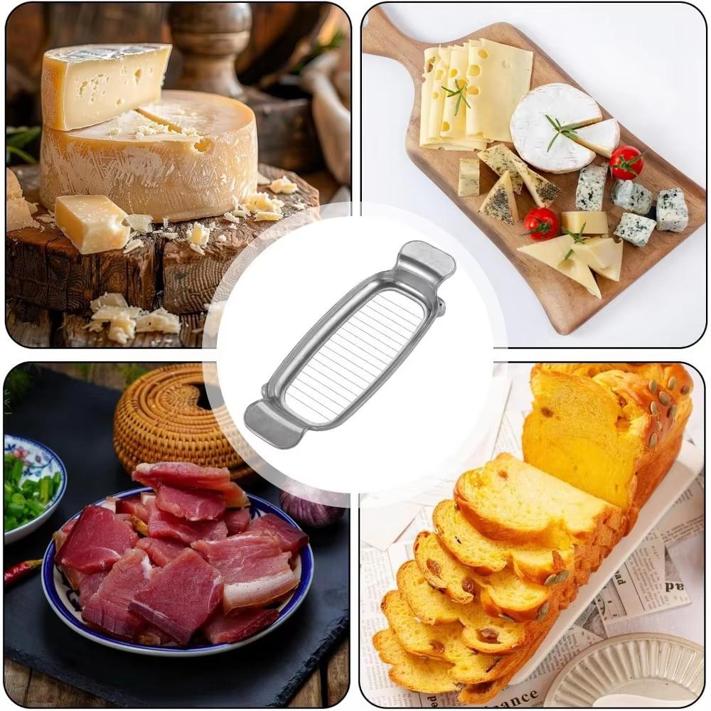 Stainless Steel Cheese Slicer Convenient and Fast Thickness Butter Cutter Foie Gras Buttery Cheese Ham Divider Tools