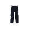 Anta Striped Letter Mid-Rise Fleece Straight Casual Pants Women Bottoms Basic-Black 162348305-2