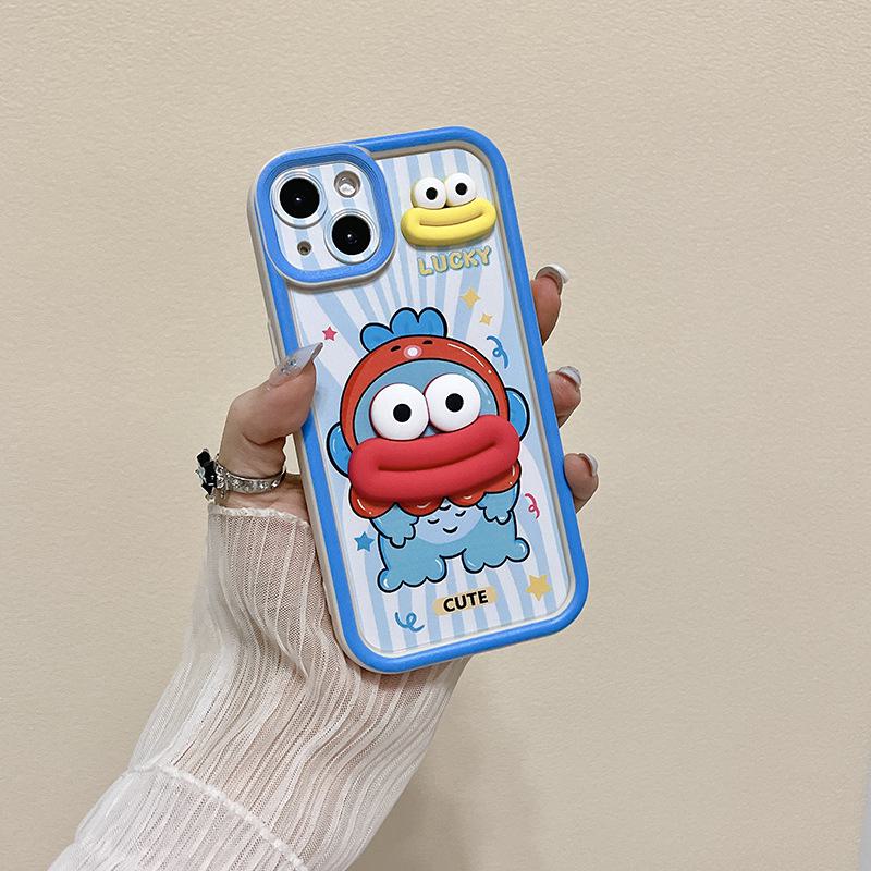 Niedliche Cartoon-Puppen-Handyhülle für Infinix Smart7, Hot30i und HOT40