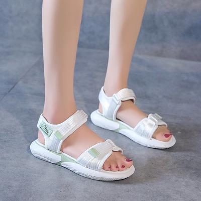 Sandales de Sport à Plateforme pour Femmes 2025 Nouvelle Mode Printemps et Été Style Décontracté Étudiant Velcro Plates Chaussures de Plage