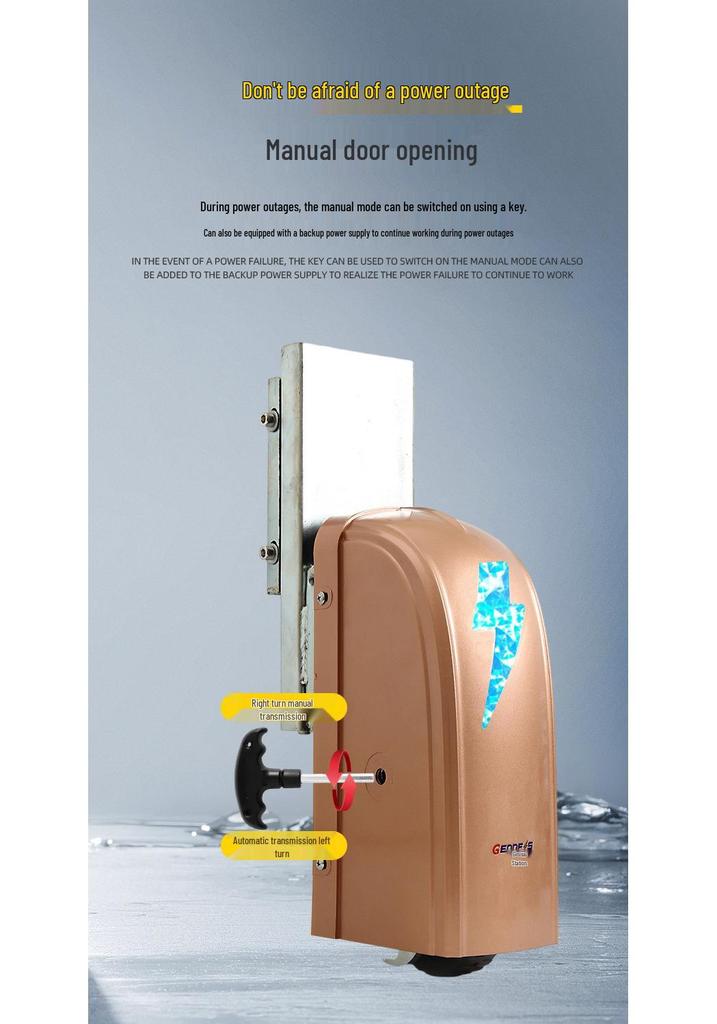 Automatic Double Swing Door Opener with Remote Control and Smart App Integration for Villas