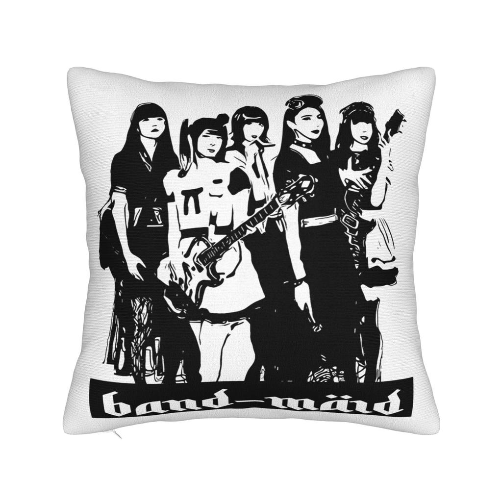 Band Maid Girls Rock Square Pillow Case Cushion Covers Awesome Zipper Decorative Pillowcase for Sofa xcm
