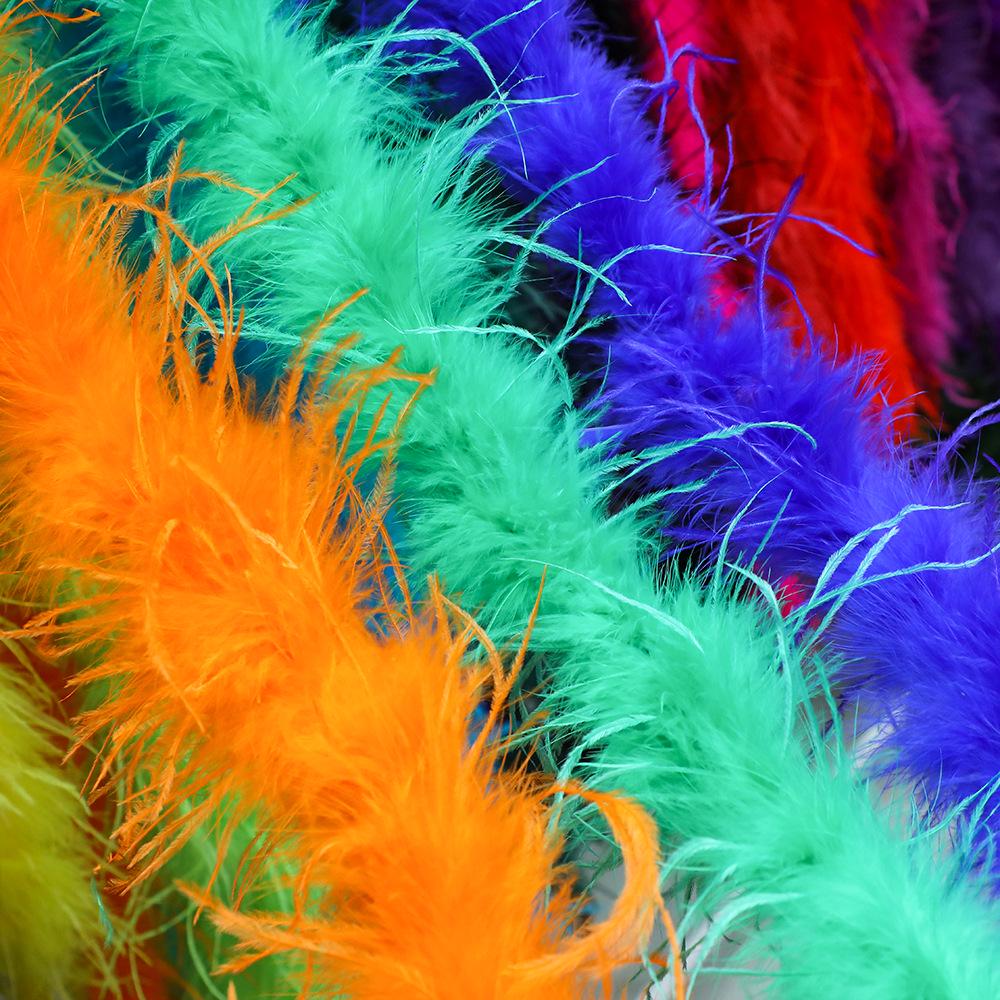Strisce di Piume di Struzzo Colorate per Costumi da Ballo Fai-da-Te e Accessori