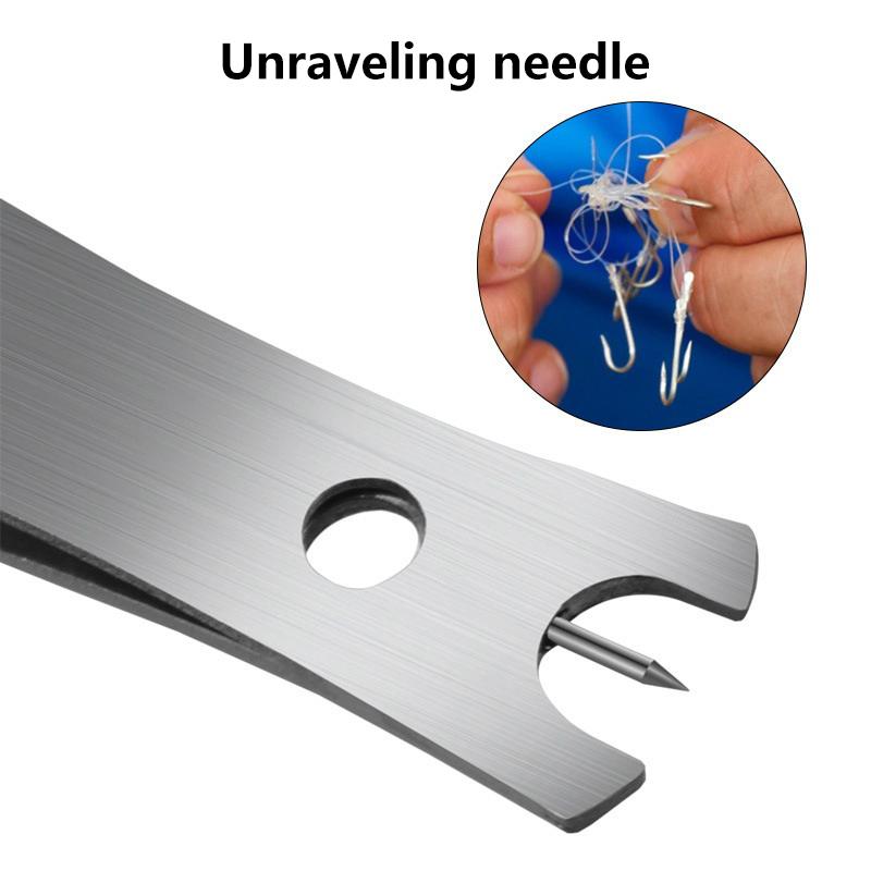 Stainless Steel Line Cutters for Fishing Multipurpose Hook Eye Cleaners Sharp and Rustproof Tools for Lake and Sea Scenarios