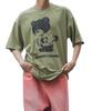 IMPROMES Casual SIDEWAYSTANCE Men's Short Sleeve Monogram Bear Print T-Shirt, Khaki
