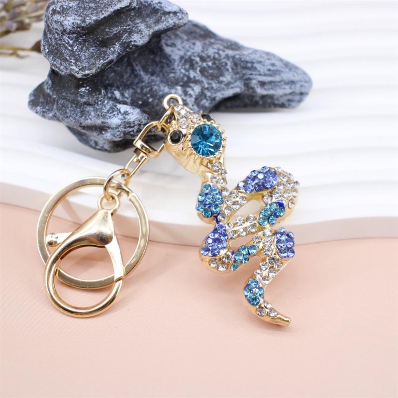 Rhinestone Flamingo Keychain Flamingo Pendant Keychain Rhinestone Crystal Keyring Car Key Chain Key Holder Handbag Purse Charm