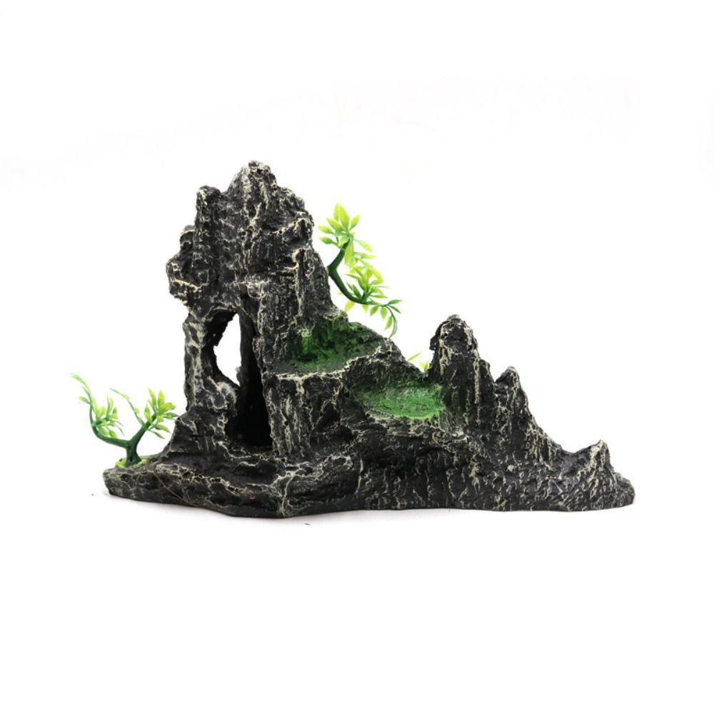 Creative View Rock Cave Stone Resin Mountain Stone Statue Landscaping
