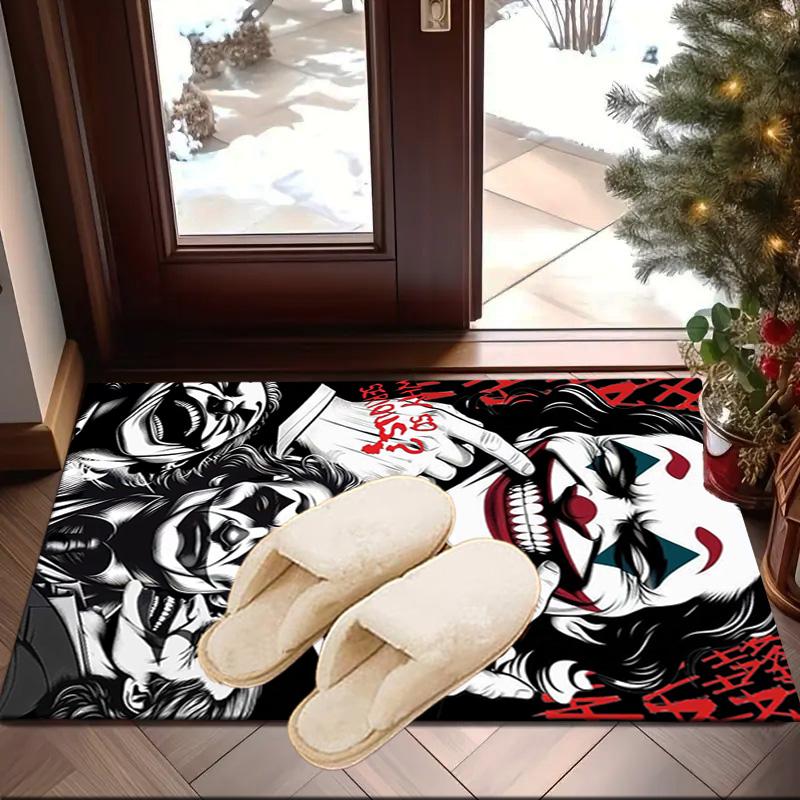 Cool clown Pattern Carpet, Chair Rug,Rug for Office Bedroom living rooms, Doormat decor Fan Gift Christmas Gift