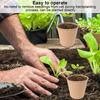 100Pcs 6cm Paper Peat Pot Degradable Round Seedling Nursery Cup Garden Accessory