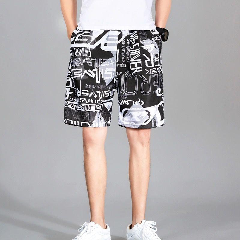 Men's Summer Beach Shorts Men's Cropped Shorts Plus Size Mid Length Shorts Casual Shorts Quick Drying Pants