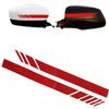 Car Rearview Mirror Sticker Striped Car Decal Sticker Rearview Mirror Matching Sticker