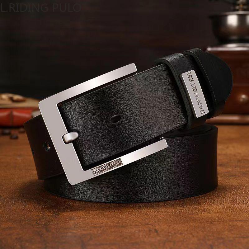 

Ремень мужской игольчатый ремень с пряжкой кожаный подарок простые молодежные повседневные джинсы мужские брюки прочные 120cm