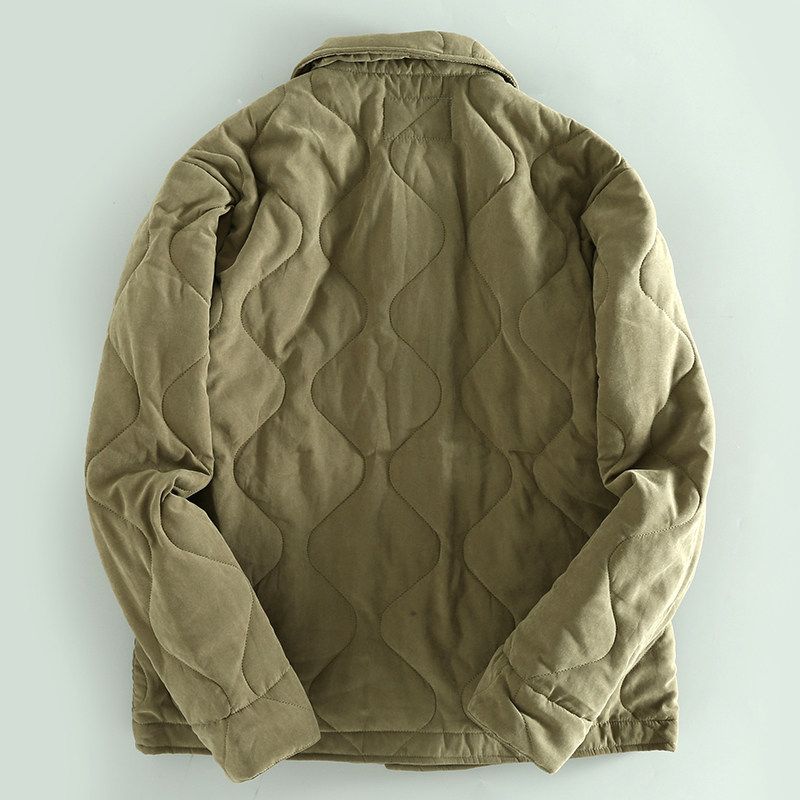Touch Comfortable ~ Island Lapel Winter Export Thickened Men Workwear Cotton Coat Outwear Retro Warm-Keeping Cotton Clothing Tide