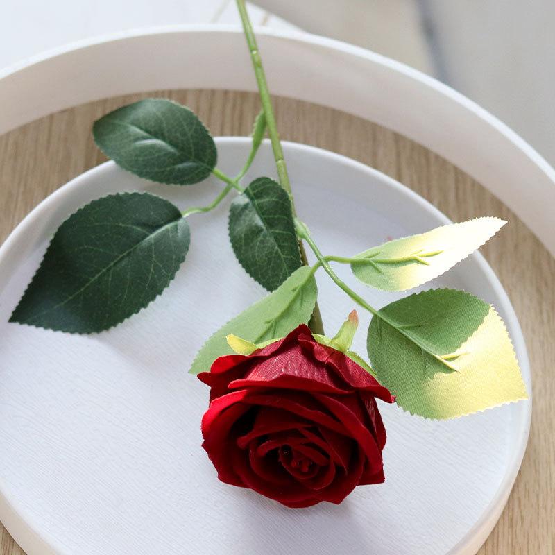 Artificial Rose Flower Decoration Realistic Silk Flower Stem for Home Wedding Party Event Centerpiece Table Arrangement