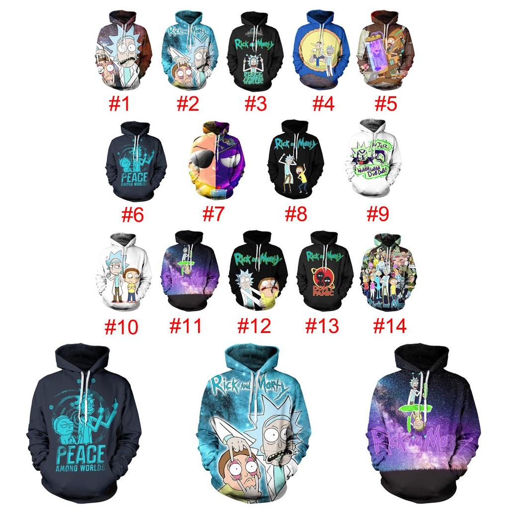 Cartoon And Rick Morty 3d Print Casual Hoodies Women Men Sweatshirt New Pullover
