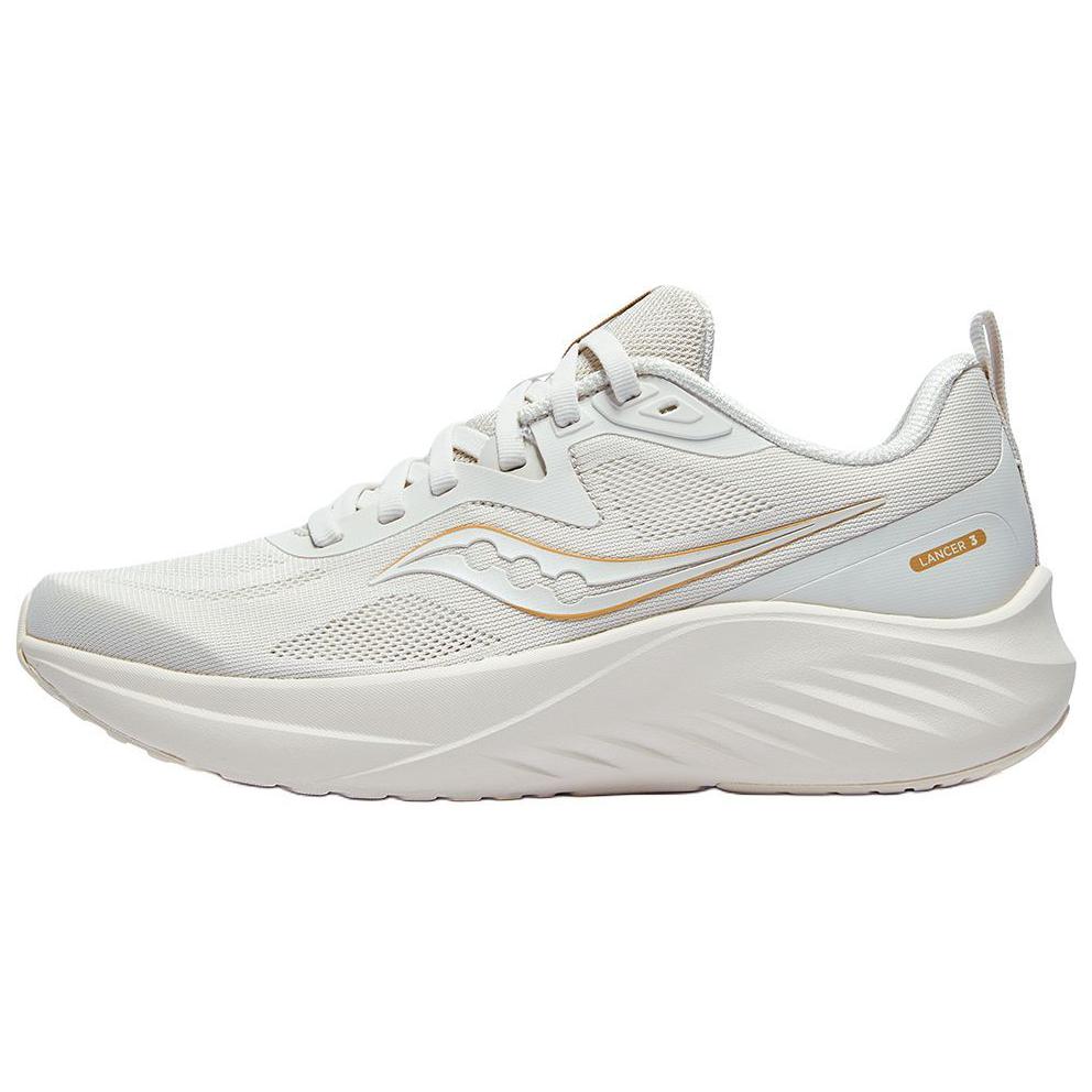 Saucony Lancer 3 Comfortable Soft Non-Slip Wear-Resistant Low-Top Running Shoes Unisex Running Shoes White S18226-19