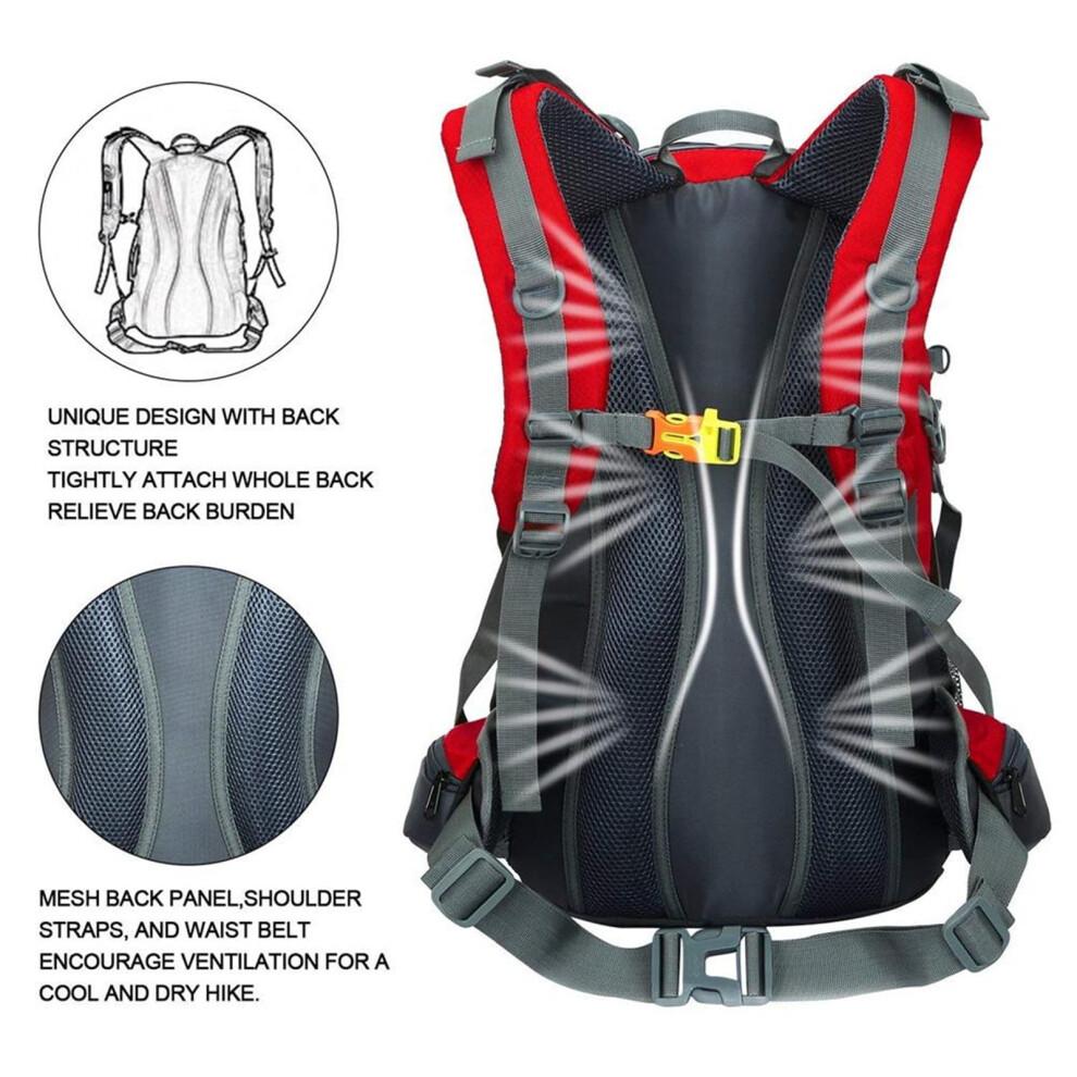 50L Lightweight Hiking Backpack, Water-Resistant, Breathable Back Support, 45+5L Capacity for Travel & Trekking – Compatible with All Outdoor