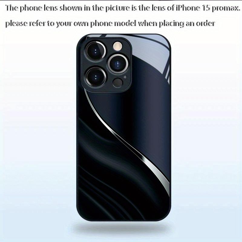 High-End New Pattern Tempered Glass Black Phone Case For Samsung Galaxy S23 S24 S25 S26 Ultra Plus FE Shockproof Cover