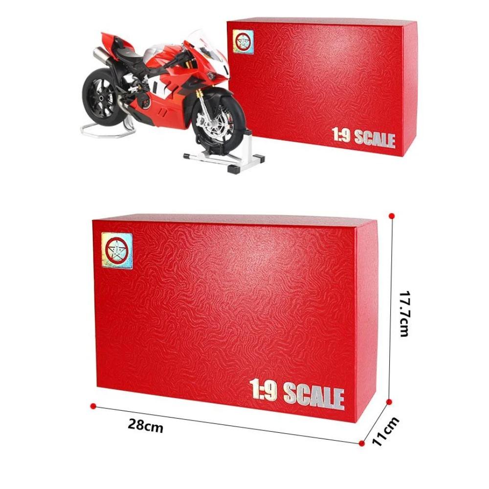 1/9 Ducati Panigale V4R High Performance Superbike Alloy Metal Diecast Model Motorcycle Children Toy Car for Child Sound & Light