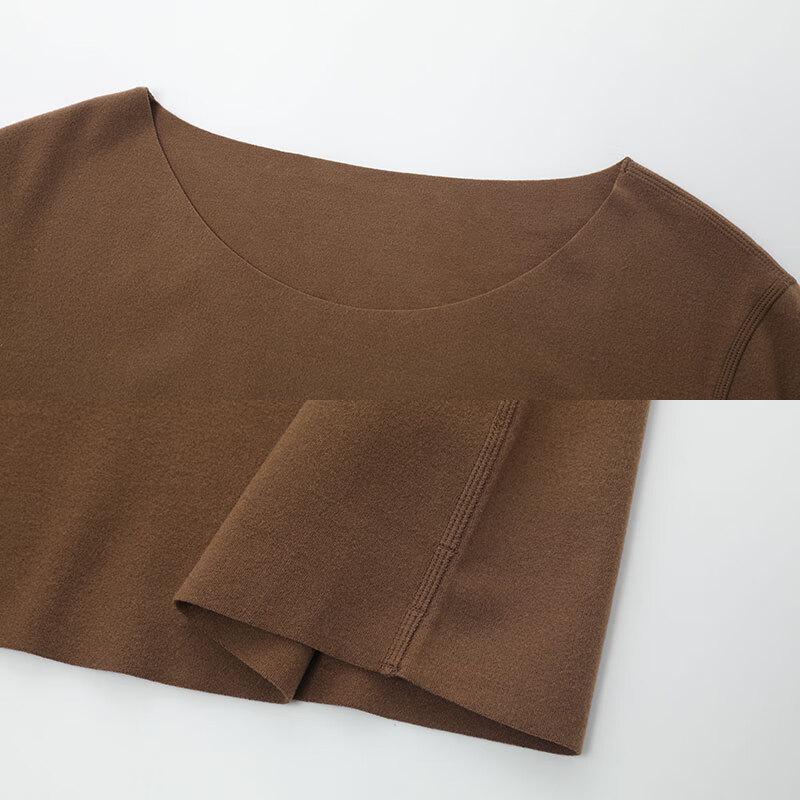 Anlifang Women's Modal Blend Long-Sleeve Round Neck Base Layer Top