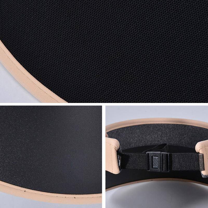 Sommer Leerer Oberteil Sonnenhut Damen Doppelter Schatten UV-Schutz Große Krempe Visor Koreanische Mädchen Mode Vielseitige Farbabstimmung Strand Verstellbare Faltbare Kappe