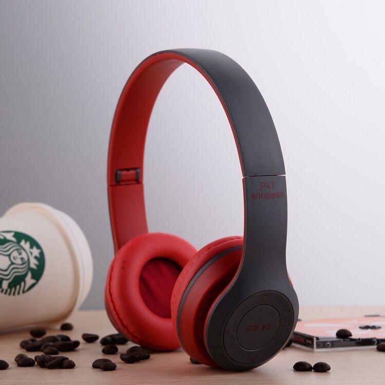 P47 Bluetooth Headphones Earphone Noise Reduction Foldable Gift Game Universal Computer Headsets