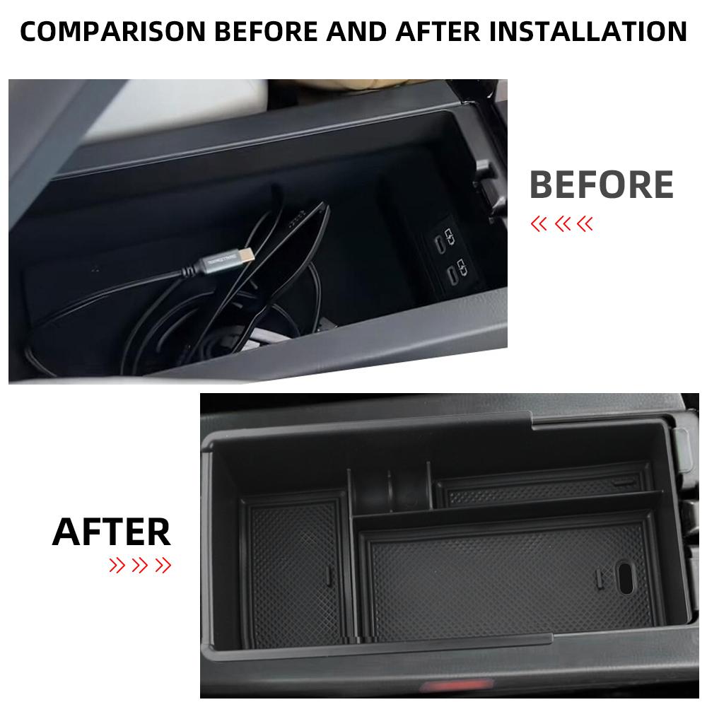 For Toyota Prius 2025 2025 Car Accessories Car Center Console Armrest Box Storage Box Phone Holder Organizer Case