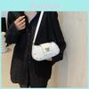 Fashionable Ladies Trendy Simple Solid Color Shoulder Bag Stylish Korean Summer Handbag