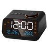 Alarm Clock Radio Multifunctional LED Music Timing Rechargeable FM Radio Alarm Clock for Home