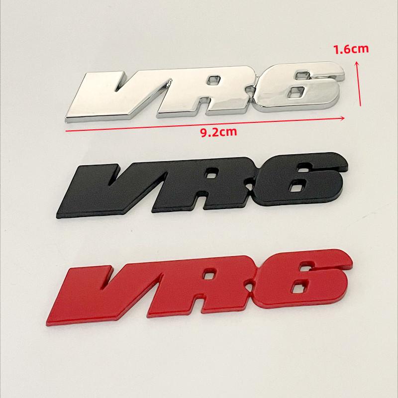 3D Metal Car Letters VR6 Logo Emblem Badge Decals For Volkswagen Jetta A3 Passat VW Golf 3 MK2 MK4 MK3 VR6 Sticker Accessories BAR1