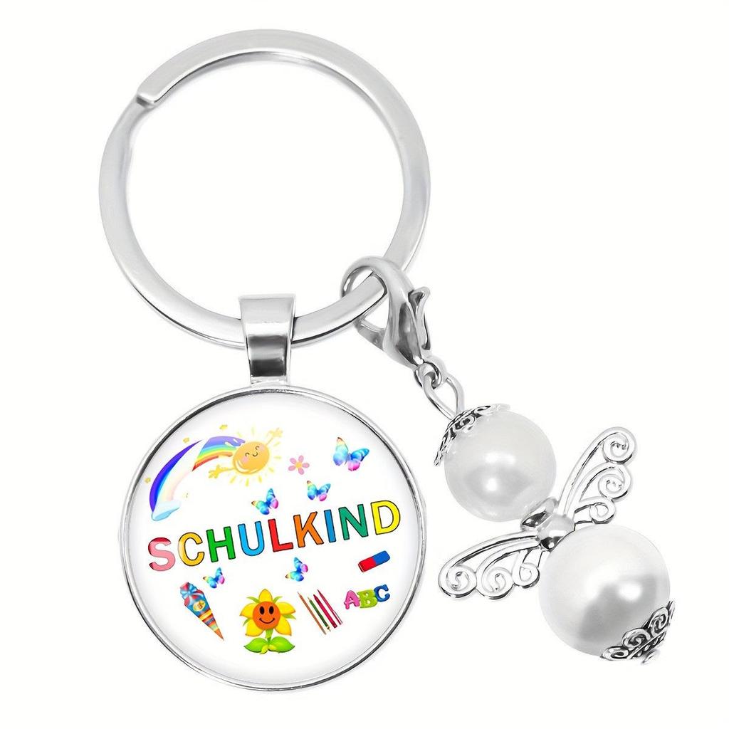 German Bee Angel Educator Back-to-School Schulkind Keychain Pendant Gift