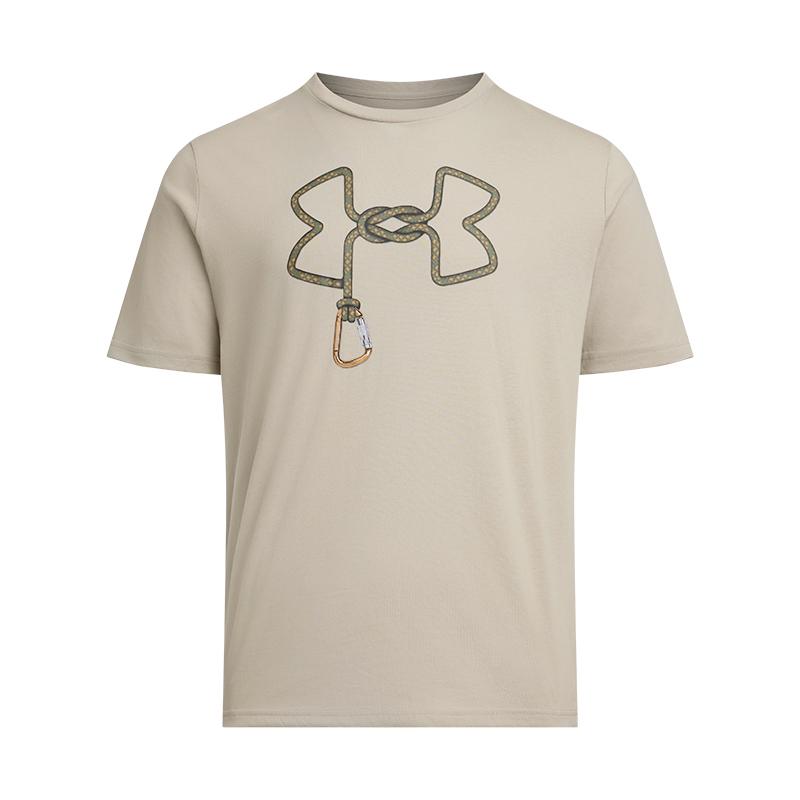 Under Armour OutdoorBranded SS25 T Shirt Men s Urban Khaki 1390223-299 2XL