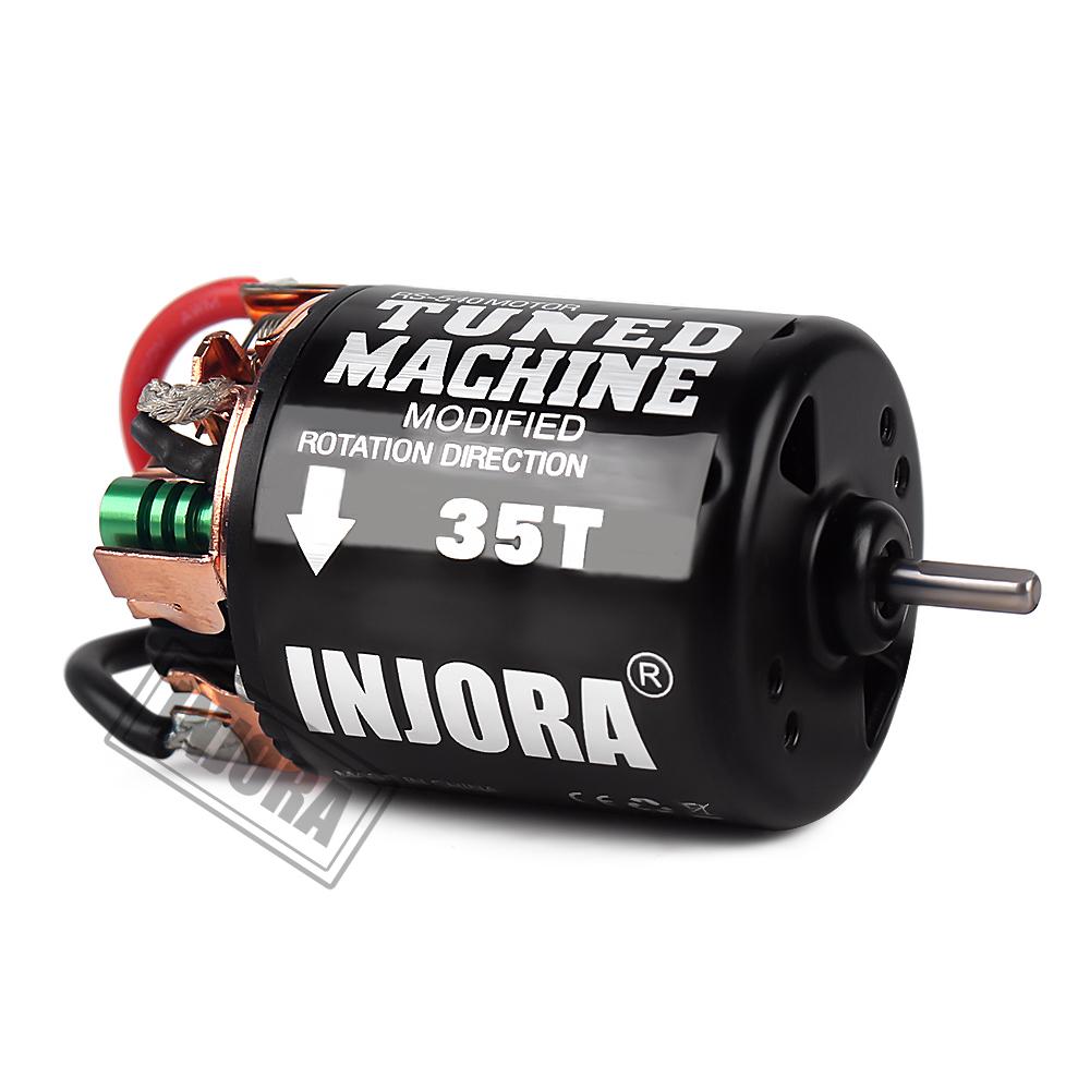 INJORA 540 Brushed Motor Waterproof 13T 21T 35T 45T 55T 80T for 1:10 RC Car Crawler Axial SCX10 AXI03007 90046 Redcat Gen8