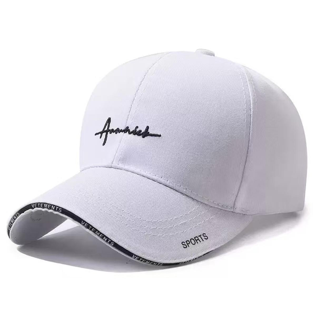 

Unisex SPORTS Embroidery Baseball Caps Spring Autumn Outdoor Adjustable Casual Hats Sunscreen Hat Sports Cap белый