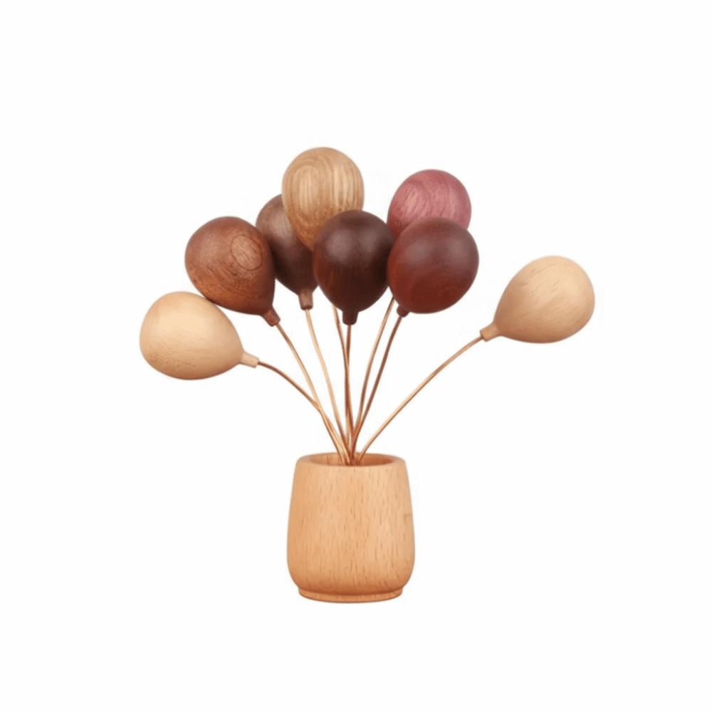 

Handmade Wooden Balloon Ornament Solid Wood Solid Wood Ornament Handmade Balloon Home Decor Style B