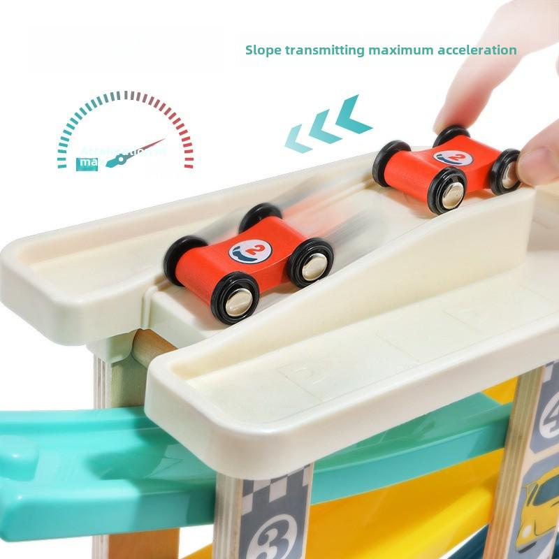 Tebaoer Gliding Track Car Slide Toy for Kids