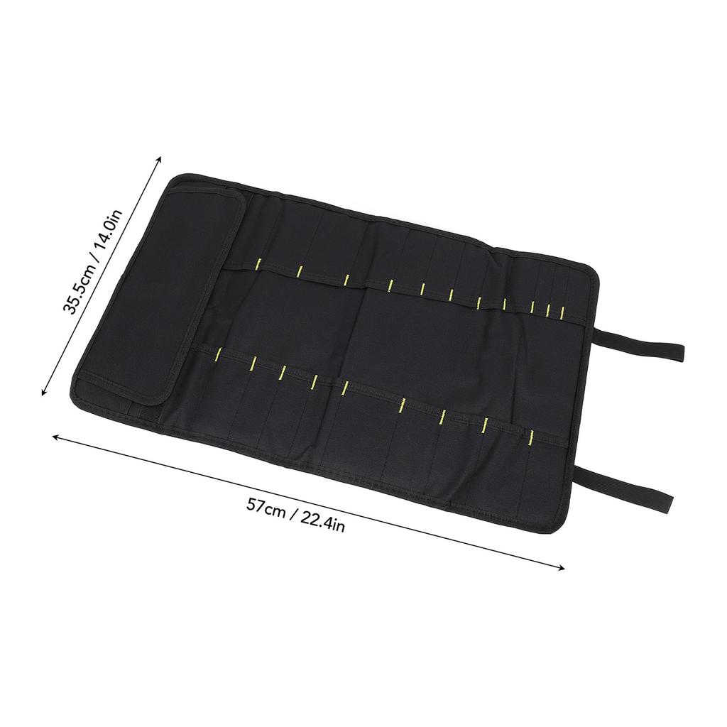 20 Slots Chef Knife Roll Bag Multifunctional Waterproof Knives Holder with Pockets Kitchen Tools Portable Home Kitchen Travel