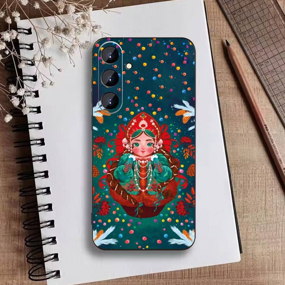 

T-Russian Dolls Matryoshka Phone Case For Samsung Galaxy A73,A72,A71,A70,A52,A51 Others Soft Black Cover Samsung a73 5g