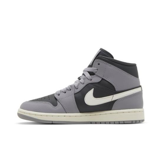 Air Jordan Wmns Air Jordan 1 Mid Cement Grey BQ6472-022