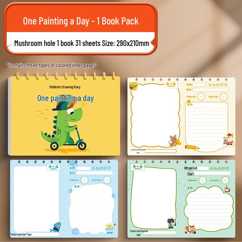 Kindergarten Drawing Diary: Picture-Based Writing Book for Primary Students