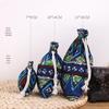 Printed Cotton Linen Drawstring Jewelry Gift Pouch