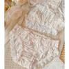 Summer French Floral Cotton Underwear for Women Plus Size Sexy Panties
