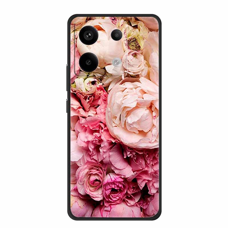 For Xiaomi Redmi Note 13 Pro 5G 4G Case Animals TPU Soft Silicone Back Cover Phone Cases for Redmi Note13 4G 5G Bumper Wolf Para